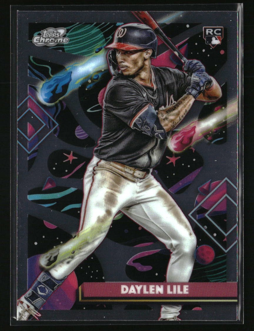 2025 Topps Chrome Cosmic Daylen Lile RC #83 RC Washington Nationals