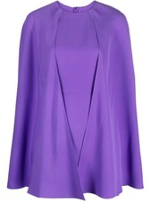 Valentino Garavani Cape-Style Silk Dress