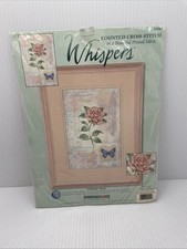 Dimensions DELICATE ROSE 35042 Counted Cross Stitch Kit Butterfly 8 x 12  New