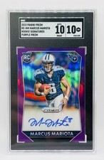 2015 Panini Prizm Marcus Mariota Purple Prizm Rookie Signatures SGC 10 w/10 Auto