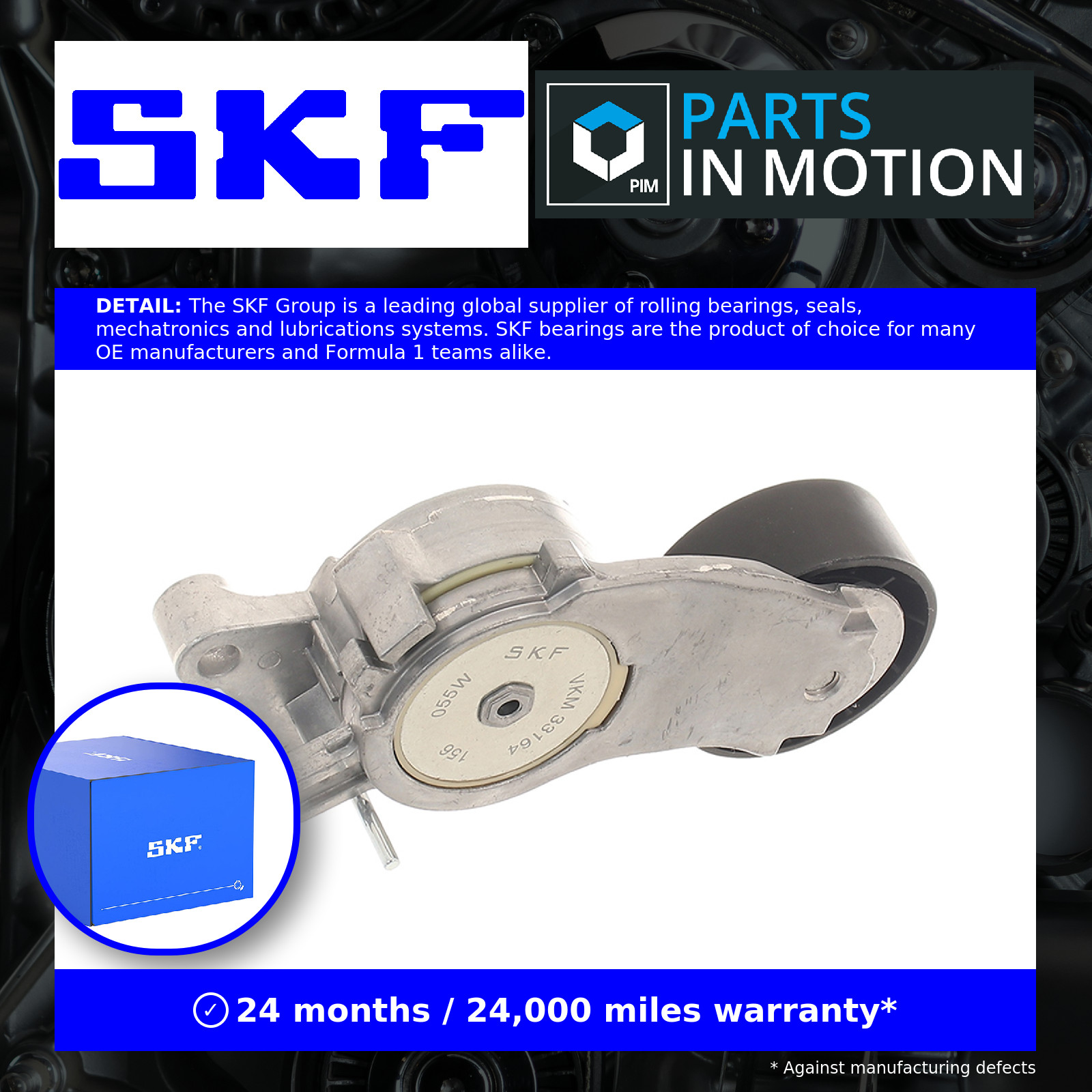 Centre SKF SWEDEN VKM 33164 Belt Tensioner, V-ribbed belt for CITROËN,FORD,FORD - Image 5