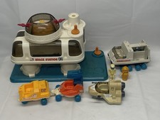 Vintage 1984 Playworld Lil Playmates Space Station Play Set Lot 1980s Toys W21