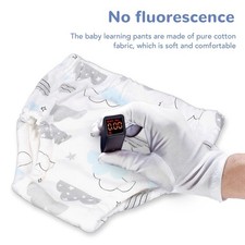 2PCS Toddler Training Pants Pure Cotton Reusable Baby Training Underwear Elastic