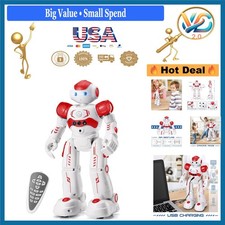 RC Robot Toy for Kids Gesture  Programmable Remote Control Smart Robot Red