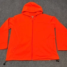 Master Sportsman Jacket Mens 3XL Orange Hooded Full Zip Long Sleeve Hunting