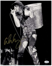 Alice Cooper Signed Autographed 11x14 Photo Live with Garbage Can ACOA