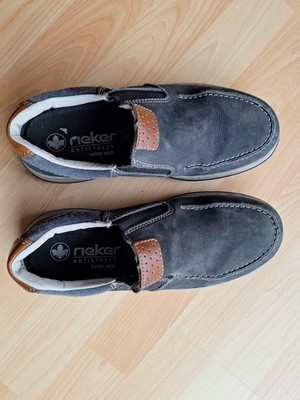 Sneaker Rieker Herrenschuhe blau Größe 40 Low Slip on ungetragen