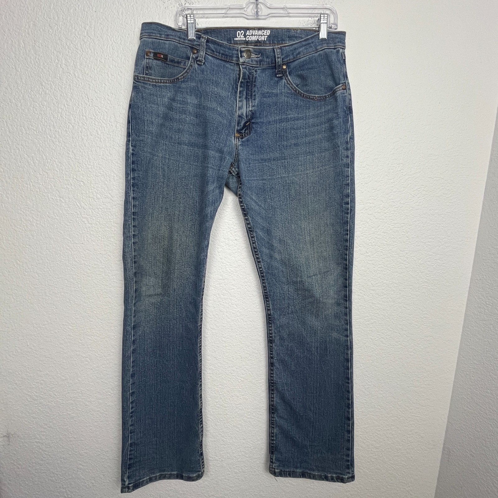 Mens 34x32 Blue Denim Relaxed