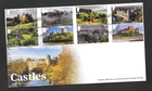 GB RM 2026 Castles Set F.D.C Castleton Non pictorial Postmark Freepost