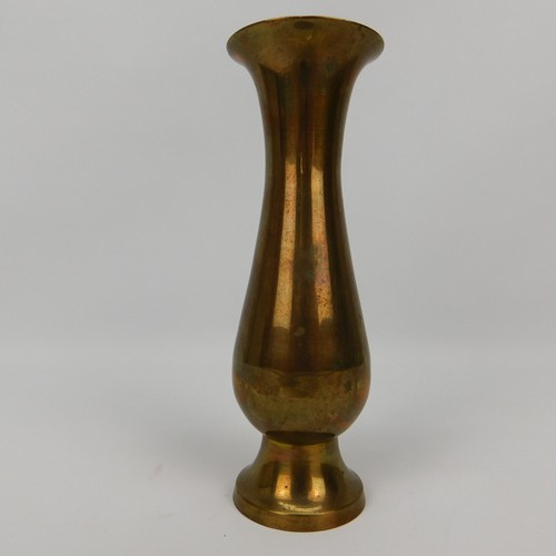VTG 6" Brass Flower Bud Vase - Made in India - Picture 12 of 17
