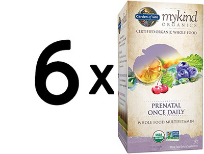 6 x Garden of Life Mykind Organics Prenatal Once Daily - 30 (1.333,28 EUR/kg)