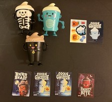 Wendy s Frosty Frights Lot of Three Figures with Miscellaneous Cards and Sticker