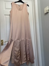 Autograph Women's Dress Size 14 Peach Satin Flapper style