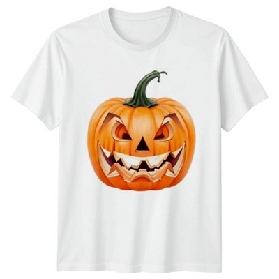 Gruseliges Kürbisgesicht T-Shirt Jack O Laterne Halloween Geschenk für Sie und Ihn