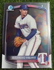 2025 Bowman Alejandro Rosario #BCP-125 Chrome 1st Prospect Rangers