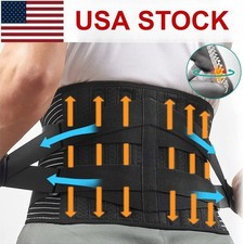 Adjustable Lower Back Brace Lumbar Support Waist Belt For Men Women Pain Relief