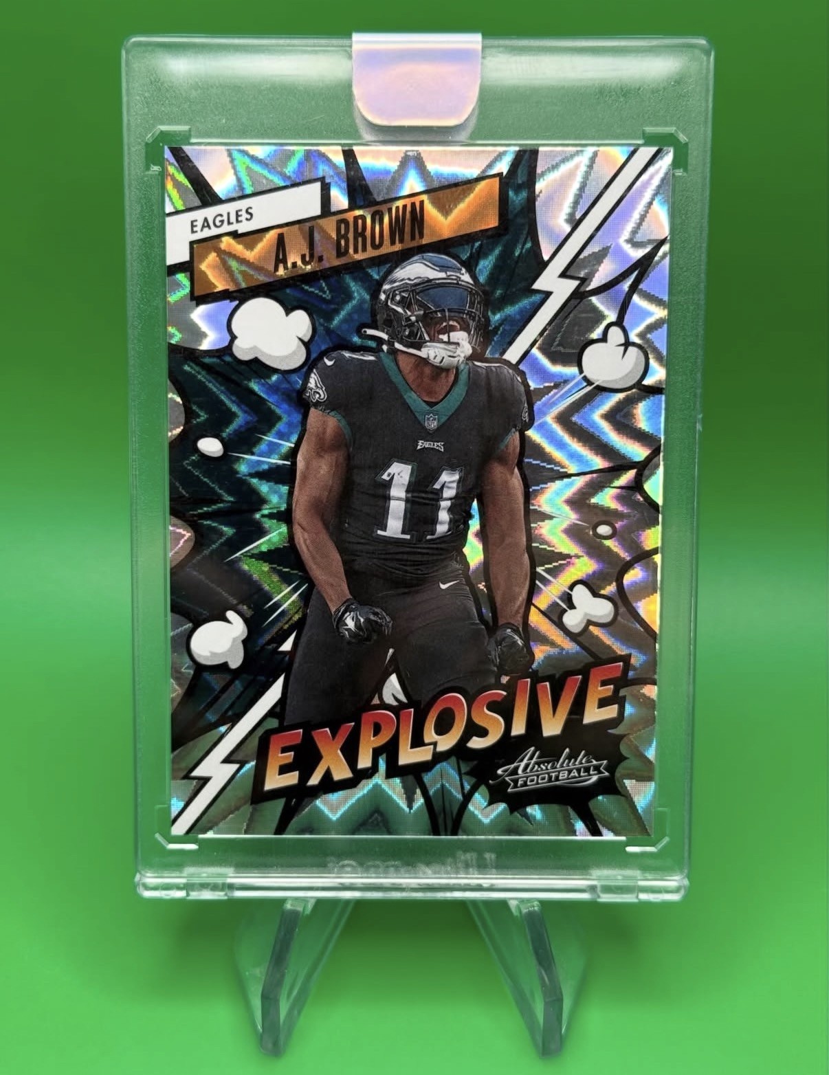 2023 PANINI ABSOLUTE A.J. BROWN EXPLOSIVE NO. 28 PHILADELPHIA EAGLES