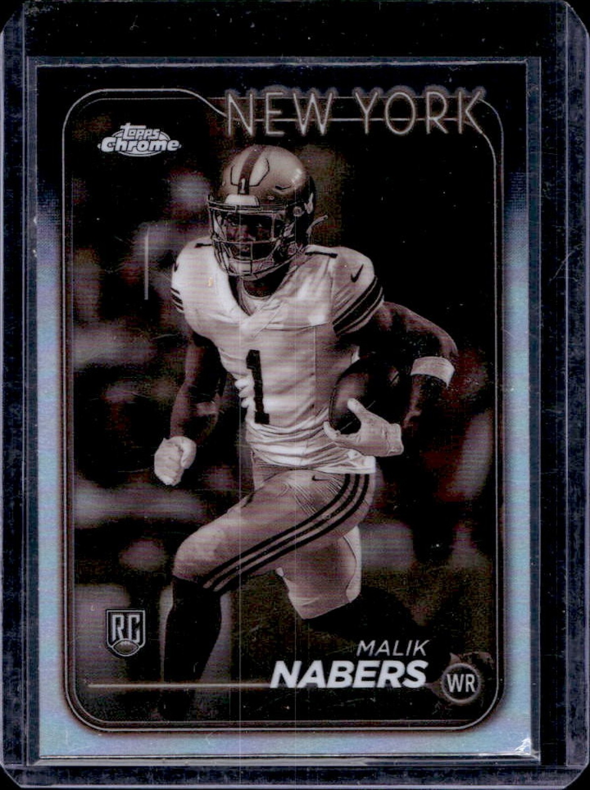 2024 Topps Chrome Malik Nabers RC Sepia Refractor Rookie #205 Giants