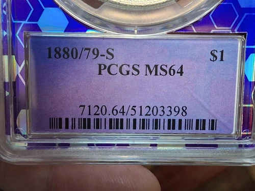 1880/79-S Morgan Dollar PCGS  MS64 - VAM-8 80/79 Top 100 List