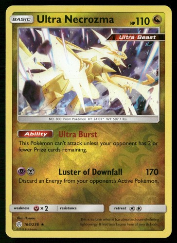 Pokemon Ultra Necrozma Cosmic Eclipse Reverse Holo Holo 164/236 Rare LP