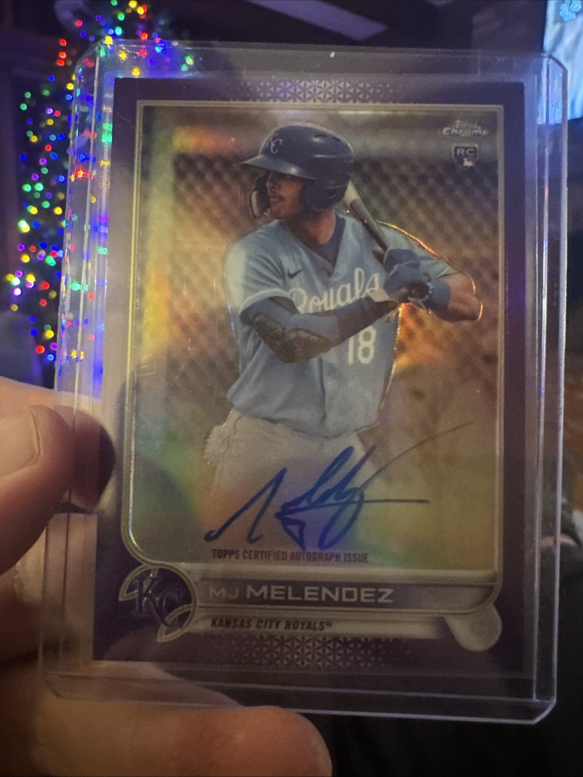2022 Topps Chrome - Rookie Auto MJ Melendez #RA-MJM Purple Refractor /250  