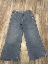 ZARA Wide Leg Cropped Jeans Size W30