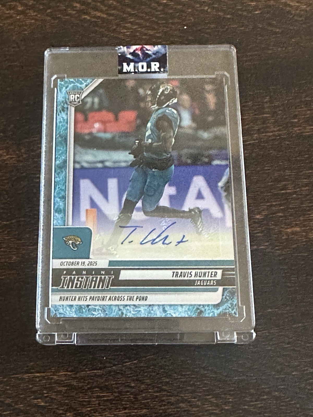 2025 Panini Instant - Travis Hunter #157 Auto /10 Blue water