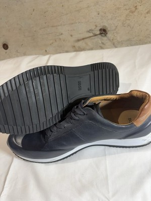 BOSS Legacy Runn_burs Men s Dark Blue Lace-Up Low Top Athletic Sneakers