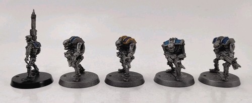 Warhammer 40K Necron Warriors / Raiders Squad 2da Edición Miniaturas de Metal x5 - Imagen 4 de 13