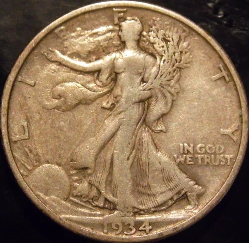 1934-D Walking Liberty Half Dollar Choice Original XF