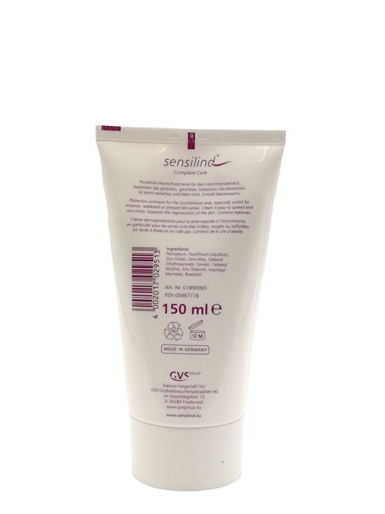 SENSILIND Wundschutzcreme parfümfrei, 150 ml PZN 00467778