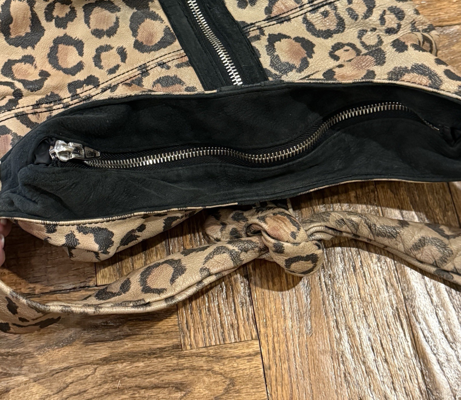 Alexander Wang Donna Hobo Crossbody Bag Purse Leopard… - Gem
