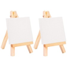 2pcs Wooden Mini Easel Children Hand Painting Rack DIY Painting Supplies