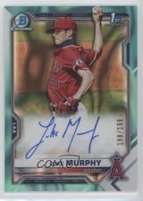2021 Bowman Draft Chrome Pick Aqua Lava Refractor 188/199 Luke Murphy Auto 02u3