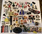Huge Power Rangers Figure Weapons Accessories Lot MMPR vintage morpher keys
