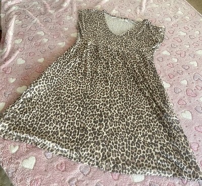 Maurices 24/7 SunDress Women s Medium  Leopard  Print Casual. Buttery Soft  