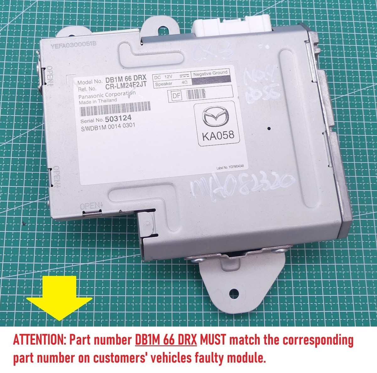Mazda 2 DJ Series 1 Tuner Audio Unit TAU Module Type A Genuine
