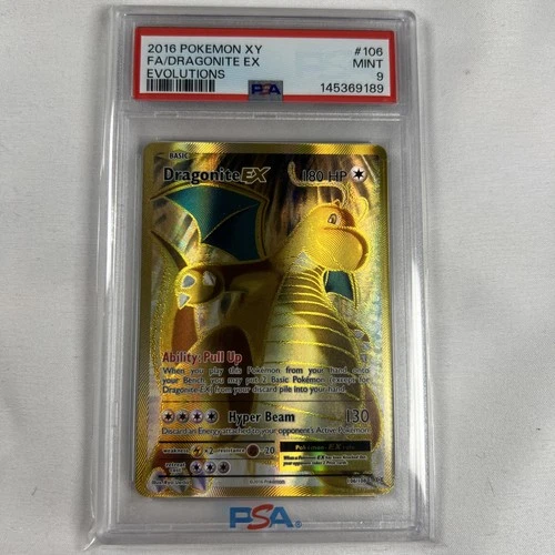 Pokémon TCG Dragonite Ex 106/108 Full Art XY Evolutions PSA 9 READ