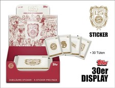 125 Jahre FC Bayern M&uuml;nchen Sticker - DISPLAY - Neu und OVP