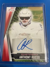 Anthony Russo 2022 Sage Autograph Rookie RC Michigan State University and Temple