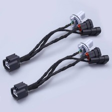 2pcs Halogen To LED Upgrade Headlight Adapter Wire Fit For Honda CRV 2017-2020