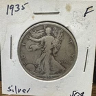 1935 P Walking Liberty half Silver Fine