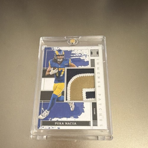 Puka Nacua #RPA-PNA 2023 Panini Impeccable Rookie Patch Auto card
