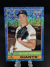 2025 Topps Heritage High Number Blade Tidwell RC #698 Blue Sparkle Parallel