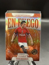2025 Panini Prizm FIFA Club World Cup En Fuego #8 Taishi Matsumoto RC