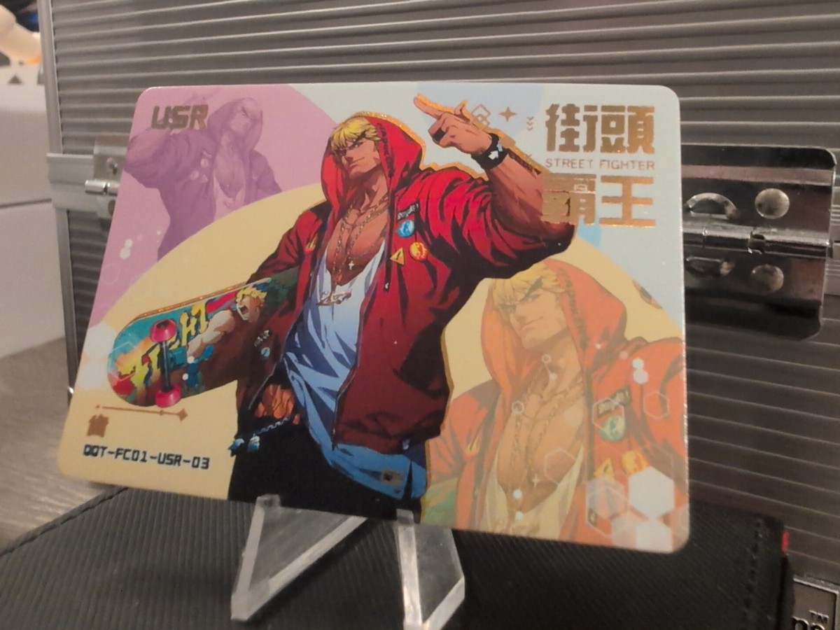 2024 Street Fighter Ken Ultra Rare Double side Foil SNES Card