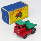 Matchbox - 2 Muir-Hill Dumper V1 - Thin Axel Post, D1 Box - Lesney Boxed