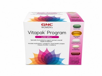 GNC Women's Vitapak Program Live Well 30 Packs 30 Day Supply Multivitamin New