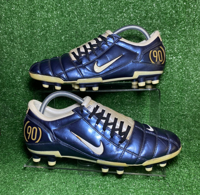 OG 2005 10 US Nike Air Zoom Total 90 III FG White Blue Leather Mercurial R10