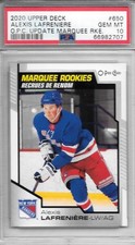 2020 O-Pee-Chee Update Alexis LaFreniere PSA 10 GEM MINT #650 NY Rangers RC